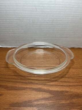 Clear Glass Round Pie Plate 7.25" Small Baking Dish #497
